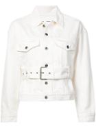 Proenza Schouler Belted Denim Jacket - White