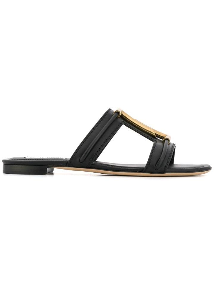 Tod's Double T Sandals - Black