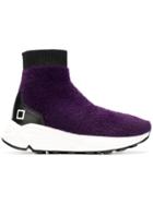D.a.t.e. Sock Sneakers - Pink & Purple
