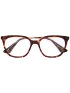 Prada Eyewear - Tortoiseshell Effect Glasses - Women - Acetate/metal - 53, Brown, Acetate/metal