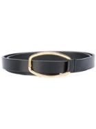 Isabel Marant - Elian Skinny Belt - Women - Calf Leather/brass/zamac - S, Black, Calf Leather/brass/zamac