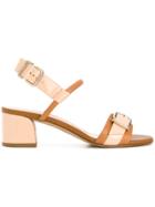 Tod's Buckled Block-heel Sandals - Nude & Neutrals