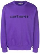Carhartt Embroidered Logo Sweater - Purple