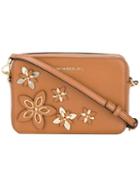Michael Michael Kors - Floral Applique Shoulder Bag - Women - Leather - One Size, Brown, Leather