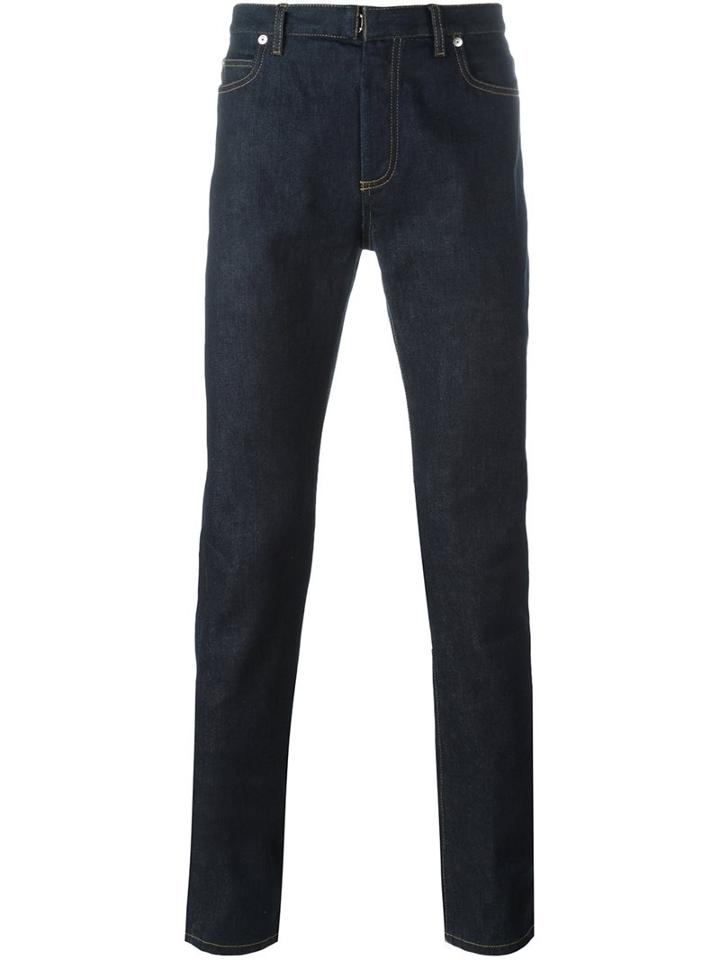 Maison Margiela Slim Fit Jeans, Men's, Size: 29, Blue, Cotton/spandex/elastane