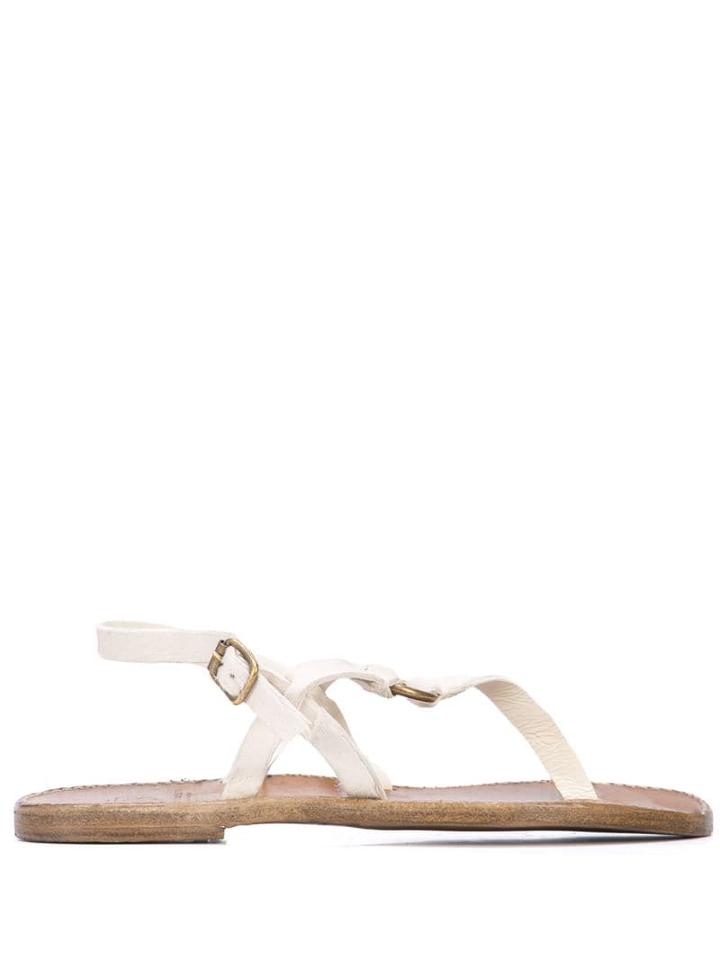 Silvano Sassetti Buckle Sandals - White