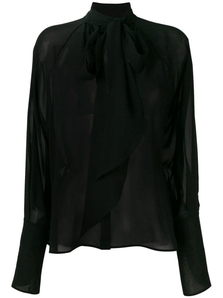 Petar Petrov Bow Tie Blouse - Black