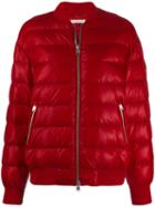 Woolrich Quilted Bomber Jacket - Red