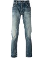 Mastercraft Union Hard Stonewash Effect Tapered Jeans, Men's, Size: 34, Blue, Cotton/polyurethane
