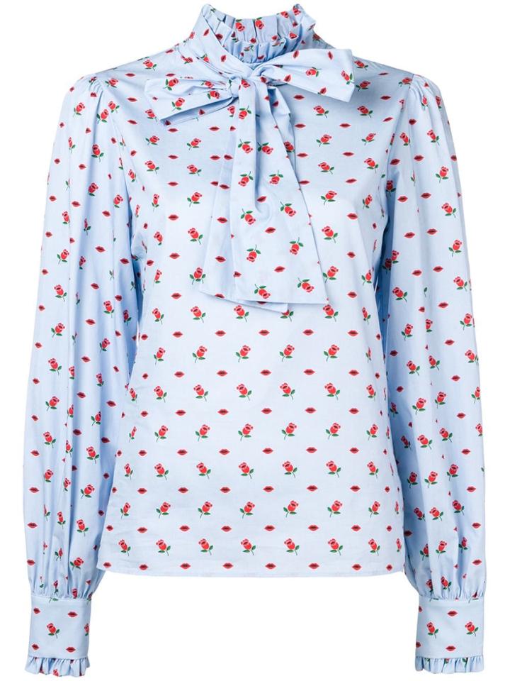 Vivetta Floral Print Shirt - Blue