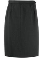 Yves Saint Laurent Pre-owned 1980's Straight Skirt - Grey