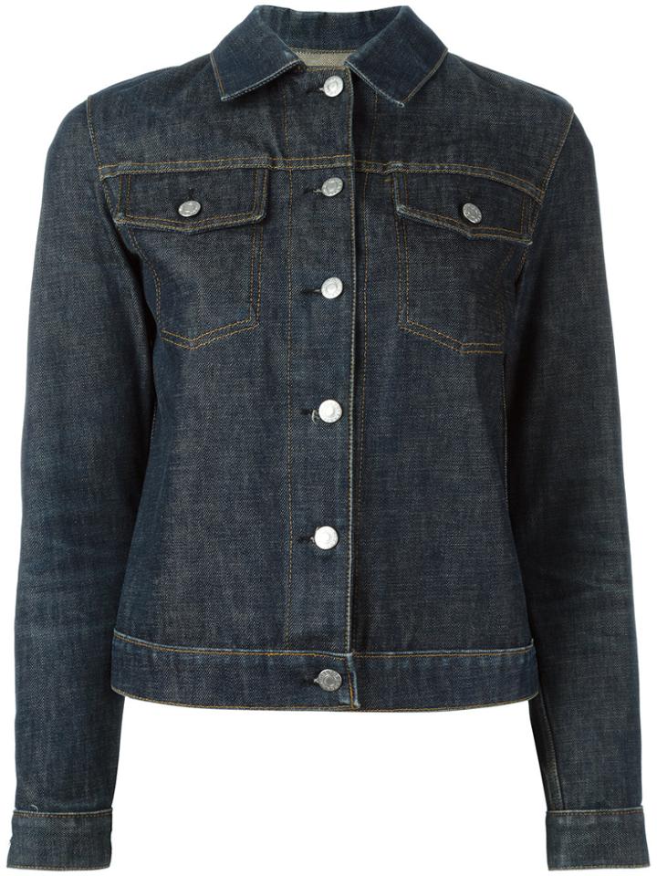 Helmut Lang Vintage 1999 Raw Denim Jacket - Blue