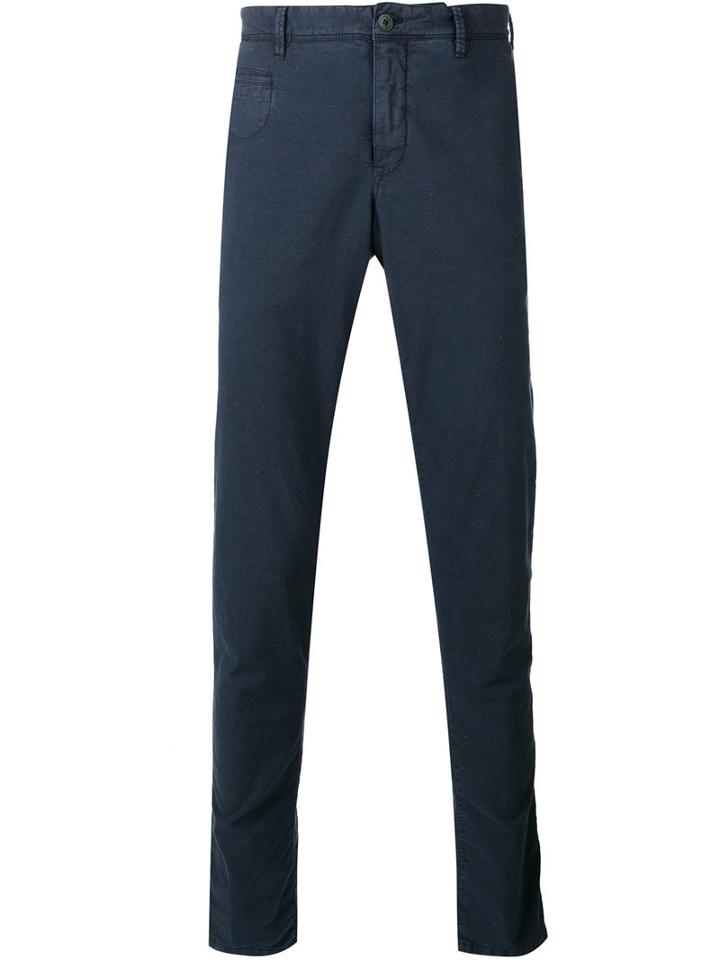 Pt01 Skinny Trousers, Men's, Size: 50, Blue, Cotton/acetate/viscose/spandex/elastane