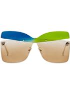 Fendi Eyewear Karligraphy Sunglasses - Gold