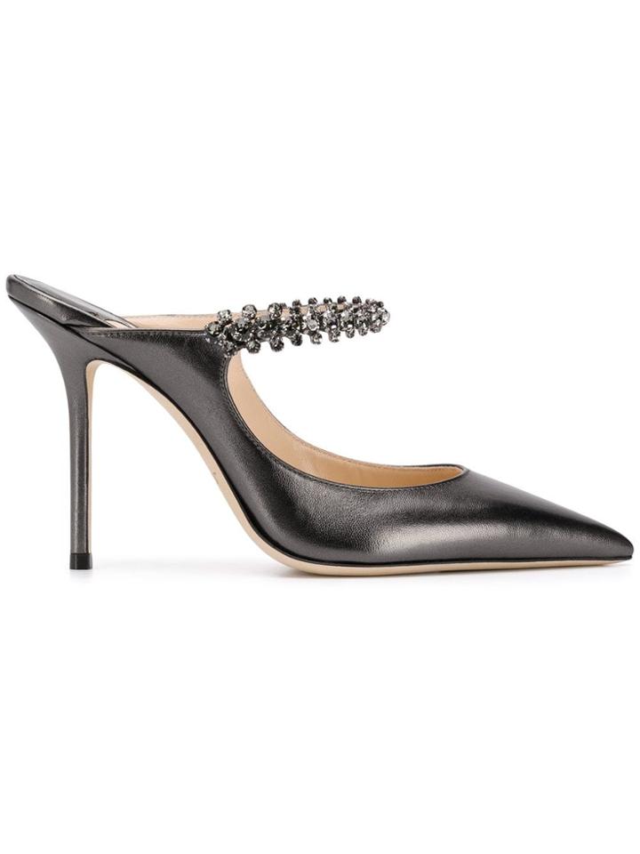 Jimmy Choo Bing 100 Mules - Grey