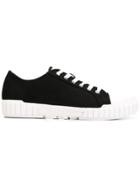 Calvin Klein Jeans Low Top Canvas Sneakers - Black