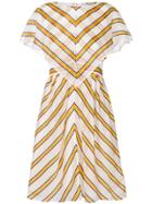 Fendi Striped Shift Dress - White