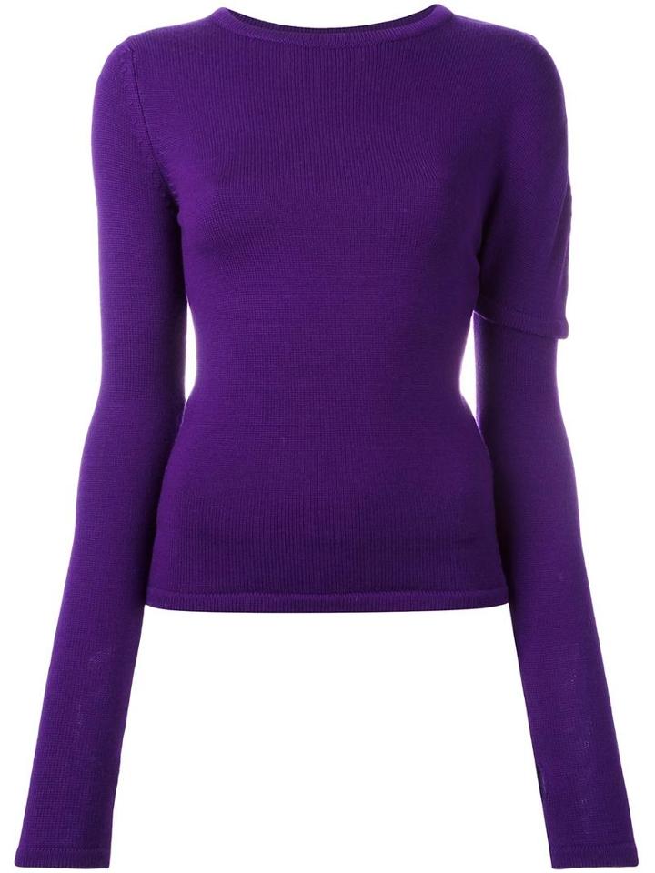 Jacquemus Round Neck Jumper, Women's, Size: 40, Pink/purple, Wool