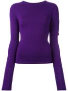 Jacquemus Round Neck Jumper, Women's, Size: 40, Pink/purple, Wool