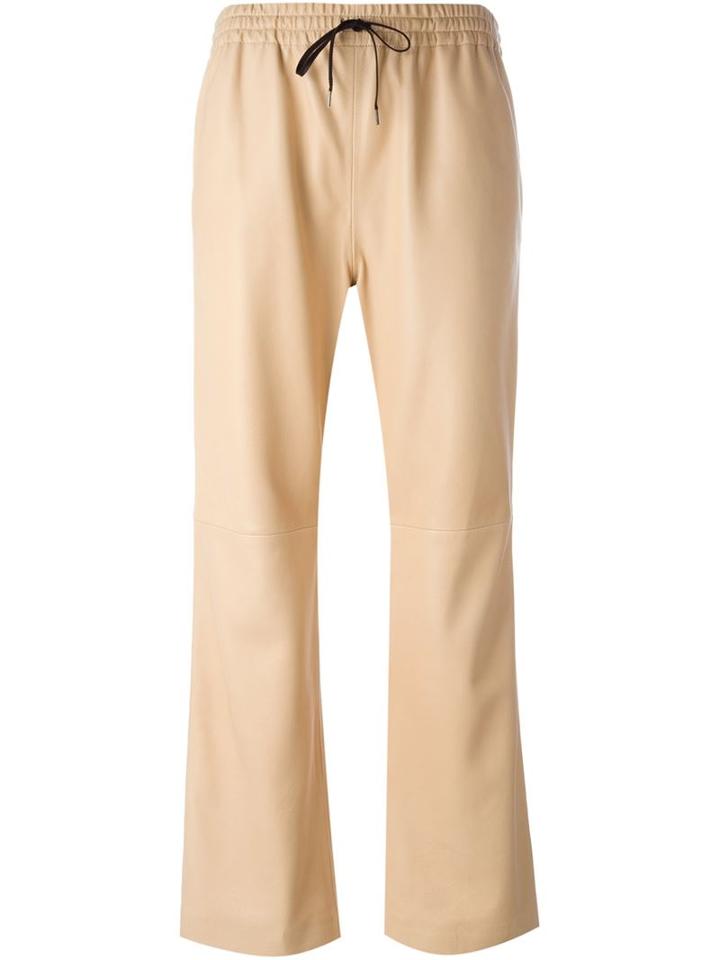Joseph Loose Fit Trousers, Women's, Size: 42, Nude/neutrals, Nappa Leather