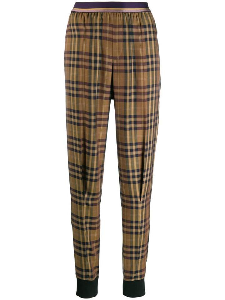 A.f.vandevorst Check Print Trousers - Brown
