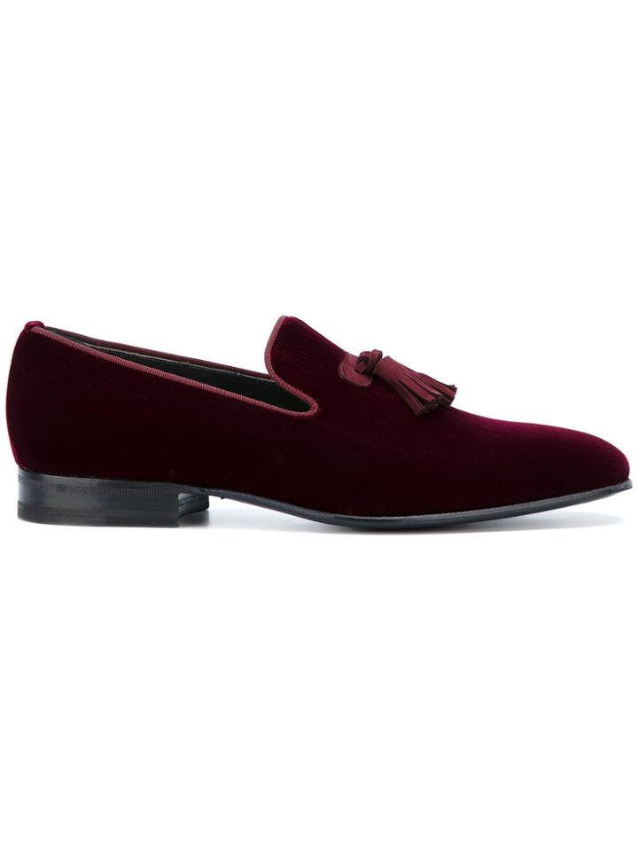 Carvil Tassel Loafers - Pink & Purple