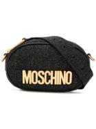 Moschino Glitter Belt Bag - Black