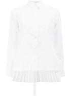 Sacai Pleated Button-down Shirt - White