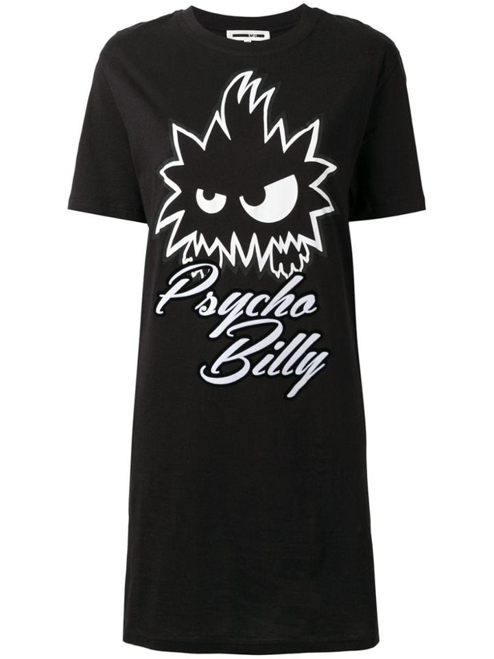 Mcq Alexander Mcqueen Psycho Billy T-shirt Dress - Black