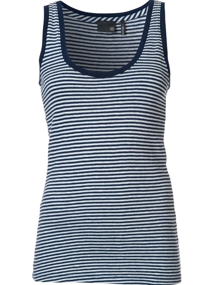 Ag Jeans Striped Tank Top, Women's, Size: Medium, Blue, Cotton