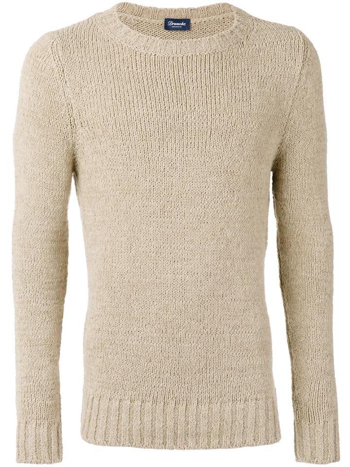 Drumohr - Knit Top - Men - Silk/cotton/cashmere - 48, Nude/neutrals, Silk/cotton/cashmere