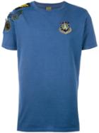 Mr & Mrs Italy Embroidered Logo T-shirt, Men's, Size: Large, Blue, Cotton