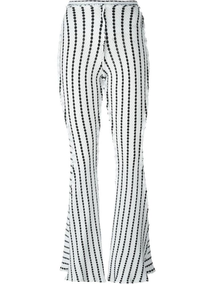 Richard Malone Patchwork Twisted Seam Trousers, Women's, Size: Large, White, Cotton
