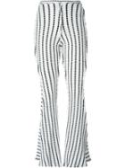 Richard Malone Patchwork Twisted Seam Trousers, Women's, Size: Large, White, Cotton