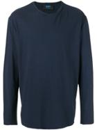 Kiton Roll Stiched Long-sleeved T-shirt - Blue