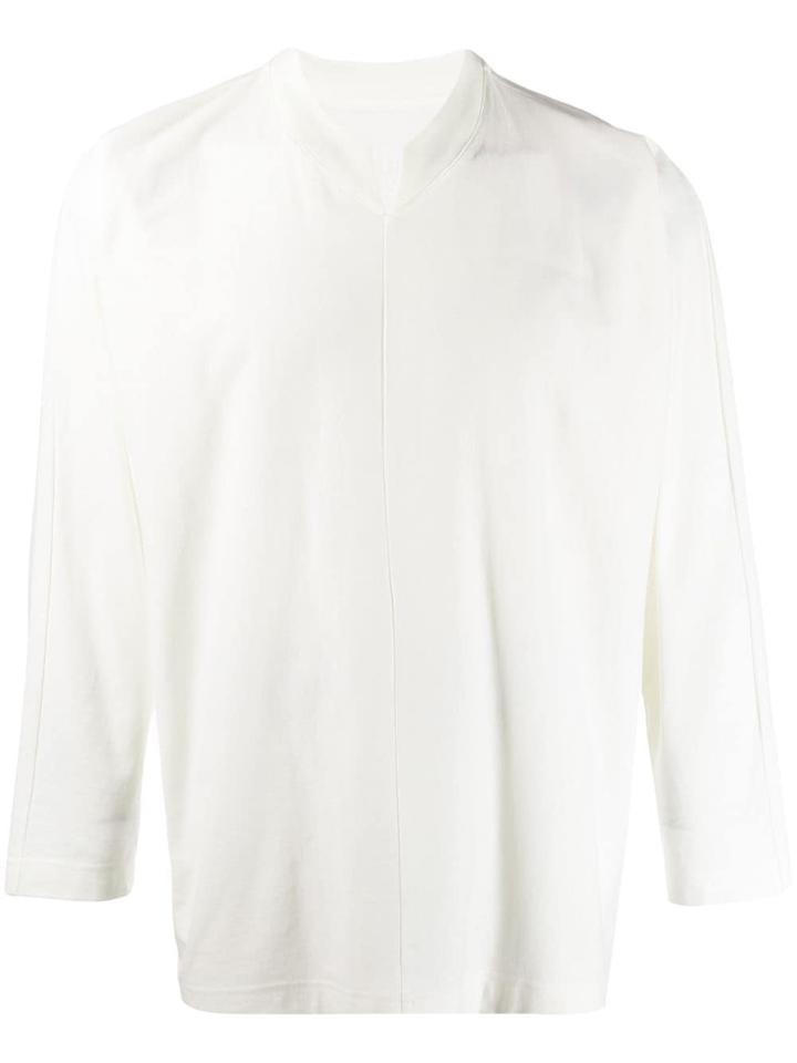 Homme Plissé Issey Miyake Long-sleeved T-shirt - White