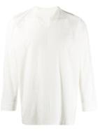 Homme Plissé Issey Miyake Long-sleeved T-shirt - White