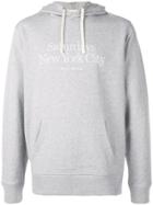 Saturdays Nyc Logo Print Hoodie - Grey