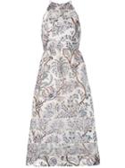 Zimmermann Floral A-line Dress, Women's, Size: 0, Nude/neutrals, Silk