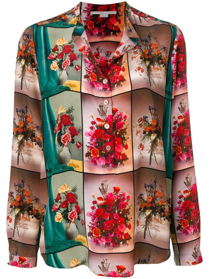Stella Mccartney Open Collar Floral Shirt - Multicolour