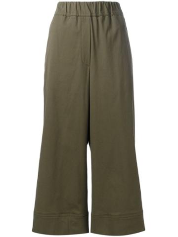 Odeeh Cropped Trousers - Green