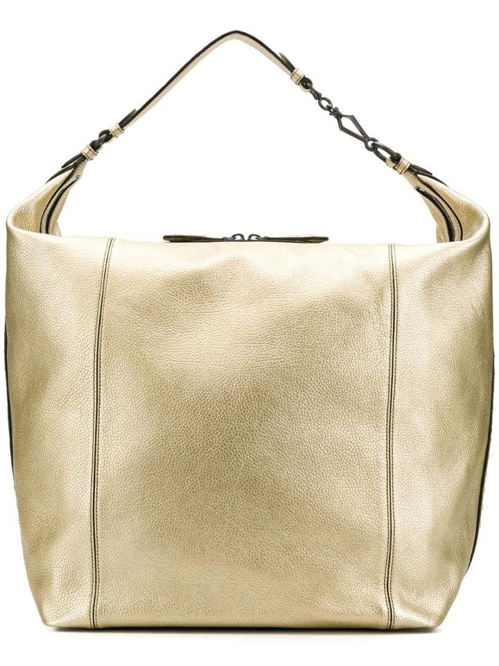 Bottega Veneta Metallic Hobo Bag - Gold