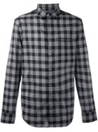 John Varvatos Checked Shirt, Men's, Size: Small, Black, Cotton