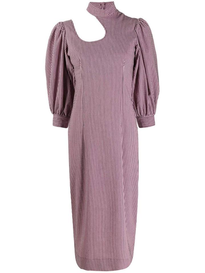 Ganni Stretch Midi Dress - Black