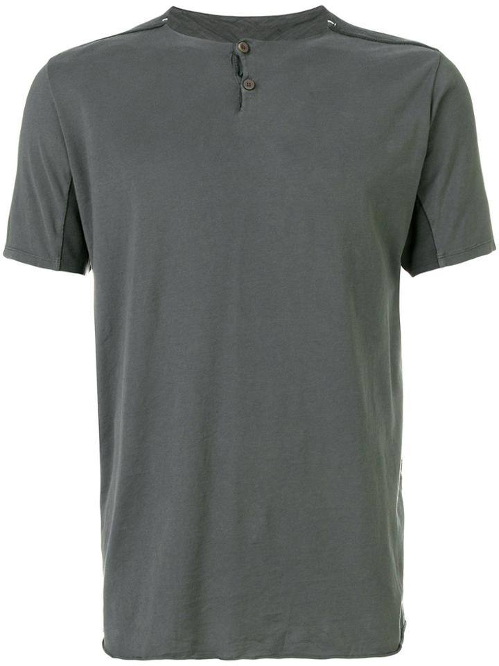 Transit Buttoned T-shirt - Grey