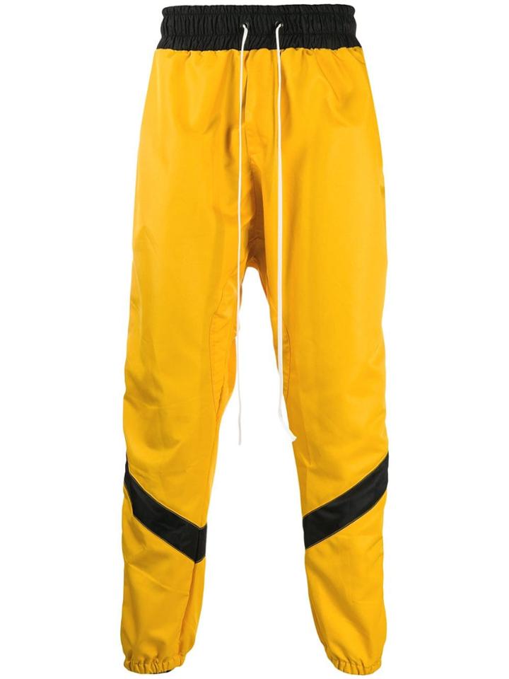 Daniel Patrick Drawstring Track Trousers - Yellow