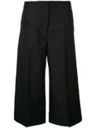 Lemaire Wide Leg Cropped Trousers - Black