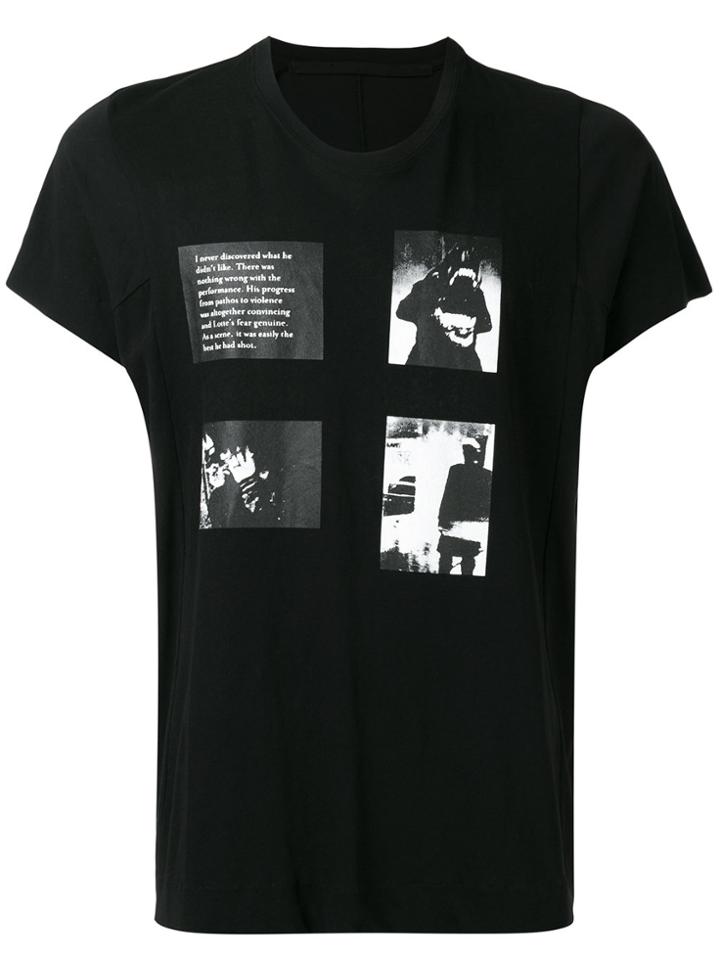 Julius Four Prints T-shirt - Black