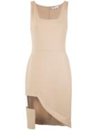 Gloria Coelho Panelled Short Dress - Nude & Neutrals