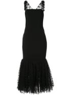 Christian Siriano Structured Mermaid Dress - Black